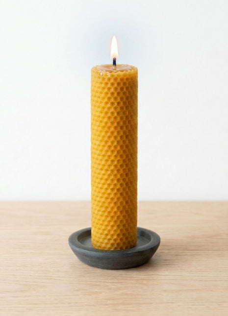 Vela de cera de abeja de 20x5cm 100% natural - 24 horas.