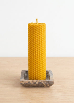 Vela de cera de abeja de 15x5cm 100% natural - 18 horas.