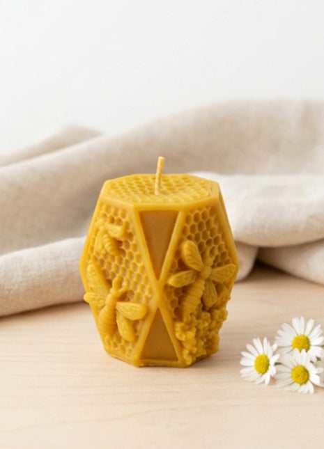 Vela de cera de abeja - Abejita y panal