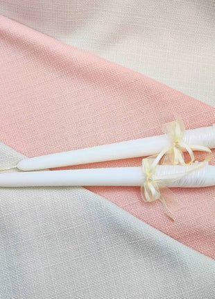 Vela para boda Cinta y flor - Ceremonia de la luz