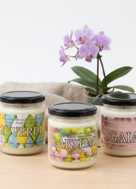 Kit de 3 velas aromáticas