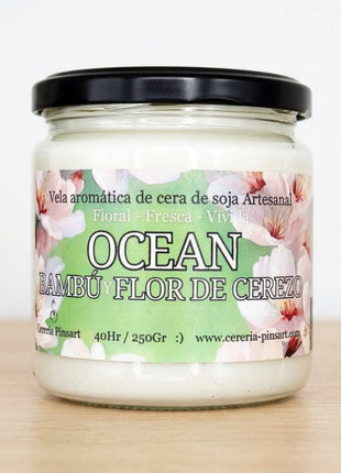 Vela tarro - Bambú y Flor de Cerezo Ocean