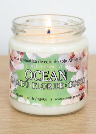 Vela tarro - Bambú y Flor de Cerezo Ocean