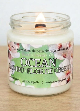 Vela tarro - Bambú y Flor de Cerezo Ocean