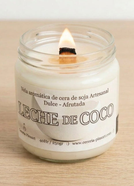 Vela Leche de Coco