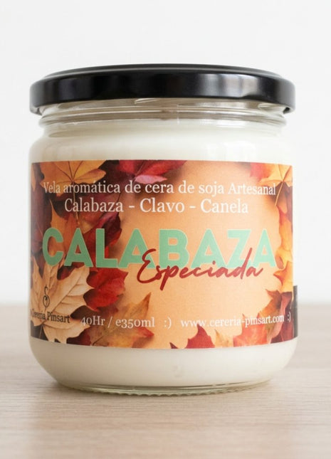 Vela Calabaza especiada - Calabaza Canela y Clavo