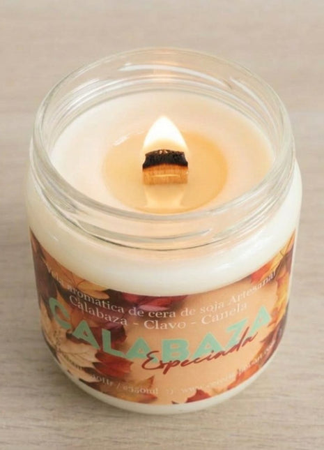 Vela Calabaza especiada - Calabaza Canela y Clavo
