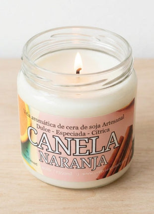 Vela tarro - Canela con Naranja