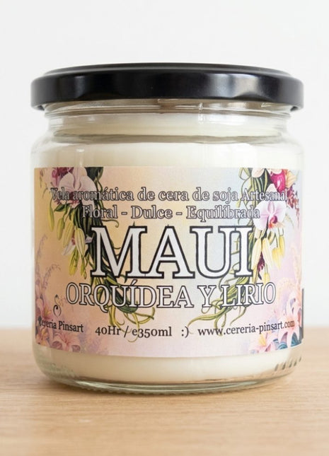 Vela tarro - Orquídea y Lirio Maui