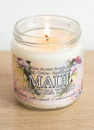 Vela tarro - Orquídea y Lirio Maui