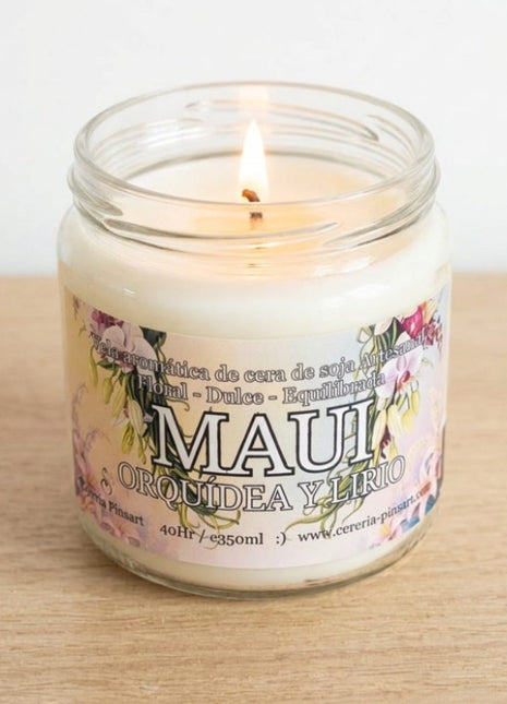 Vela tarro - Orquídea y Lirio Maui