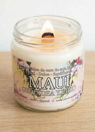 Vela tarro - Orquídea y Lirio Maui
