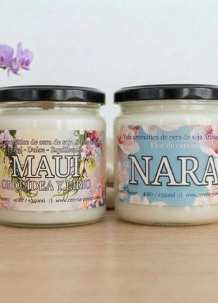 Kit de 2 velas aromáticas