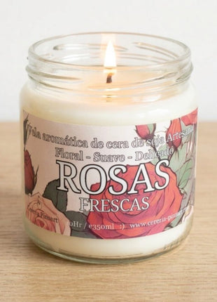 Vela tarro - Rosas Frescas