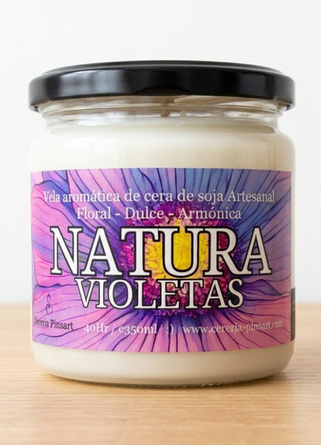 Vela tarro - Violetas Natura