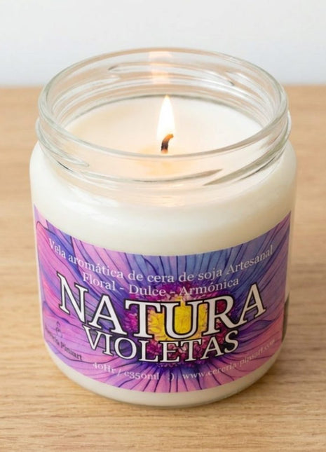 Vela tarro - Violetas Natura