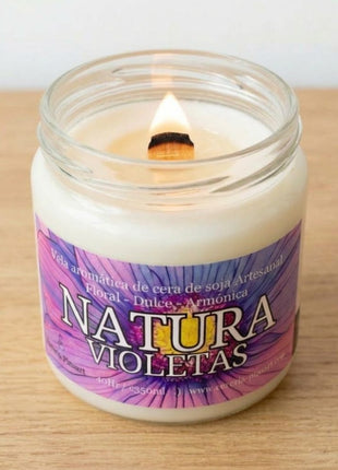 Vela tarro - Violetas Natura