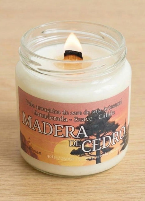 Vela tarro - Madera de Cedro