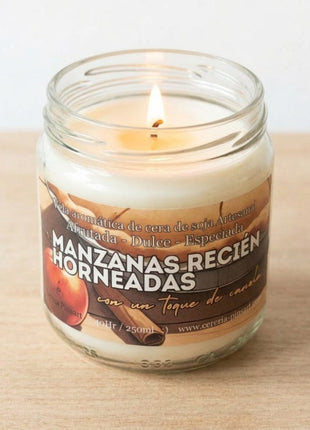 Vela tarro - Manzanas recién horneadas con un toque de Canela