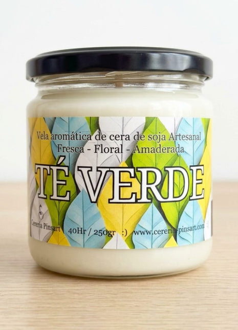Vela tarro - Té verde