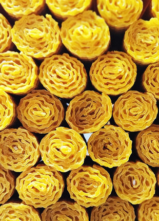 Vela de cera de abeja de 10x2cm 100% natural - 3 horas