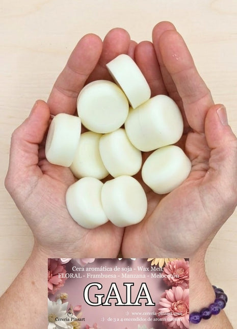 Wax melts Frambuesa Manzana y Melocotón Gaia