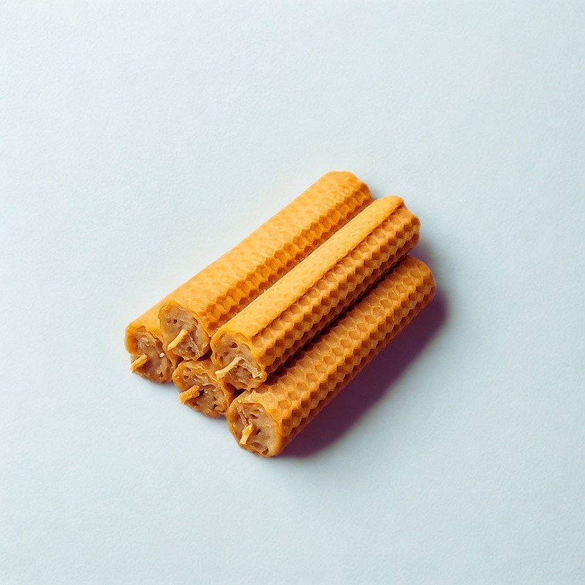 Pack 5 velas de cera de abeja de 10x2cm cada una 100% naturales - 3 horas