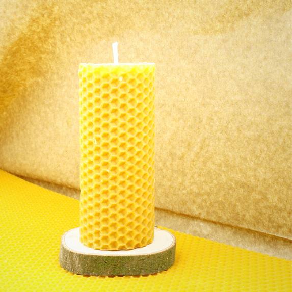 FYBlossom color amarillo 10 placas de cera de abeja para velas 9 x 13 mm 