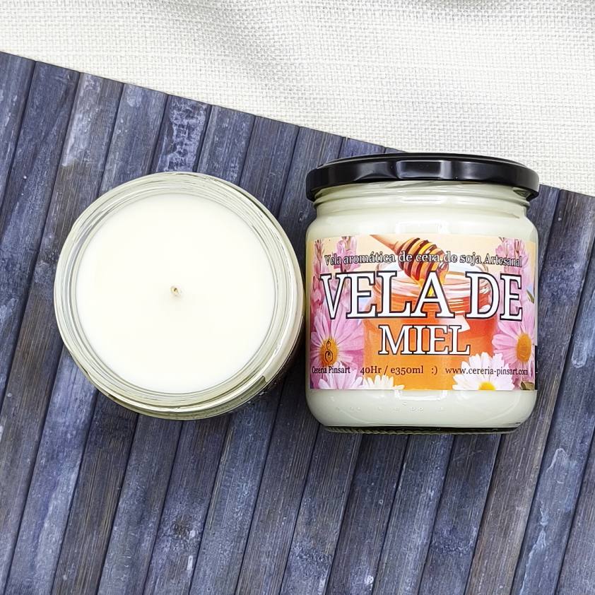 Vela tarro - Miel - Imagen 3