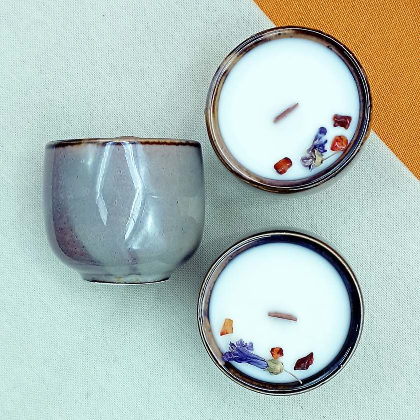 Vela aromática Flor de Cerezo Sake gris