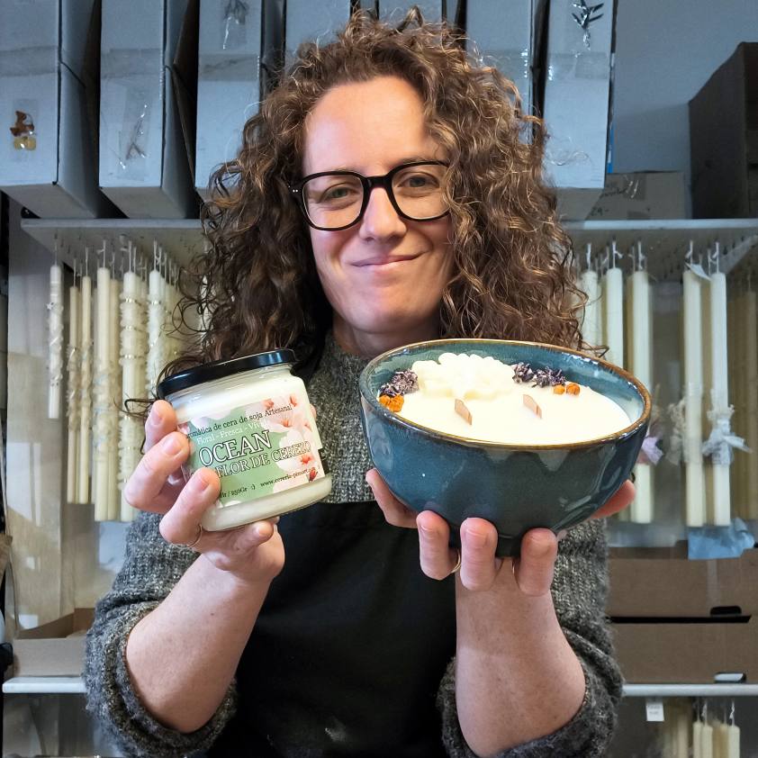 Vela tarro - Bambú y Flor de Cerezo Ocean - Imagen 2