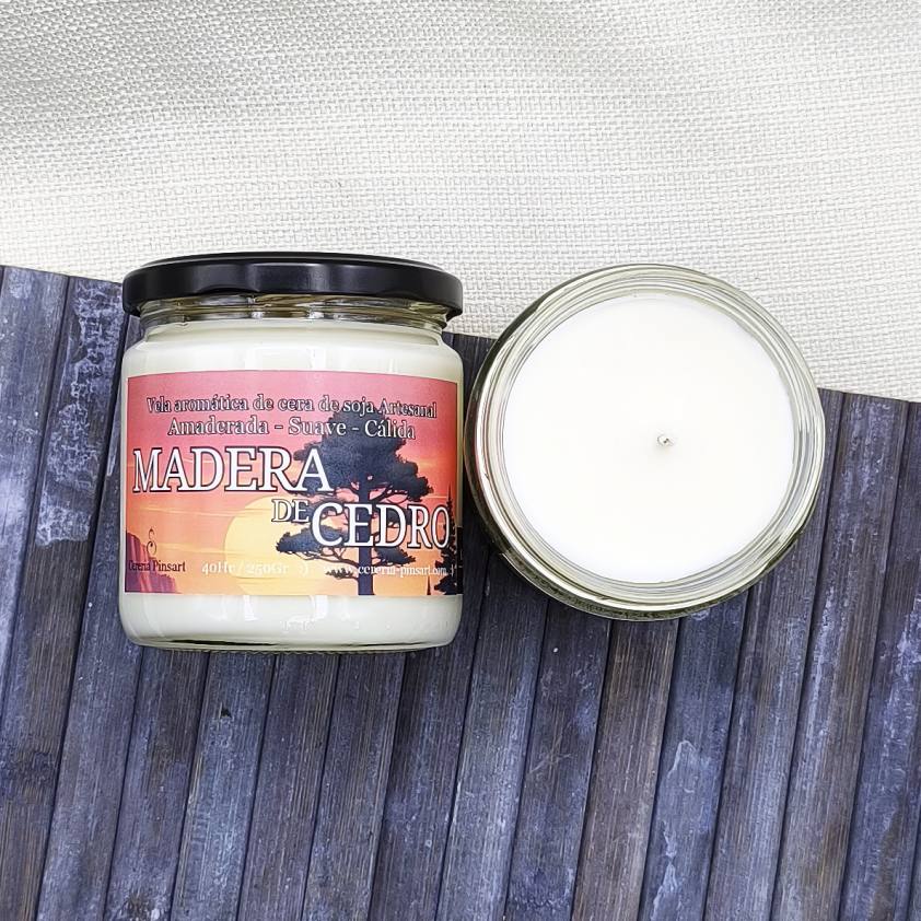 Vela tarro - Madera de Cedro - Imagen 2