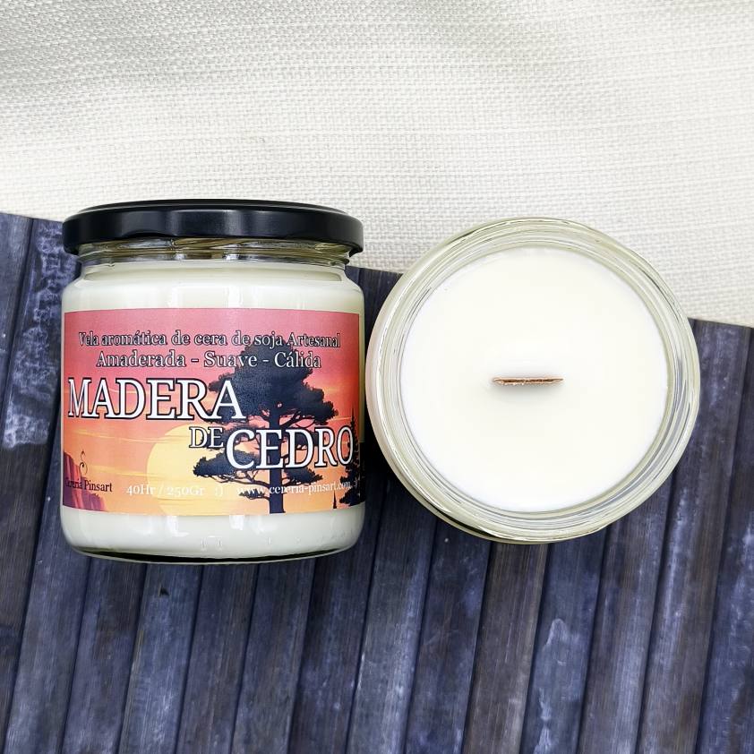 Vela tarro - Madera de Cedro - Imagen 3